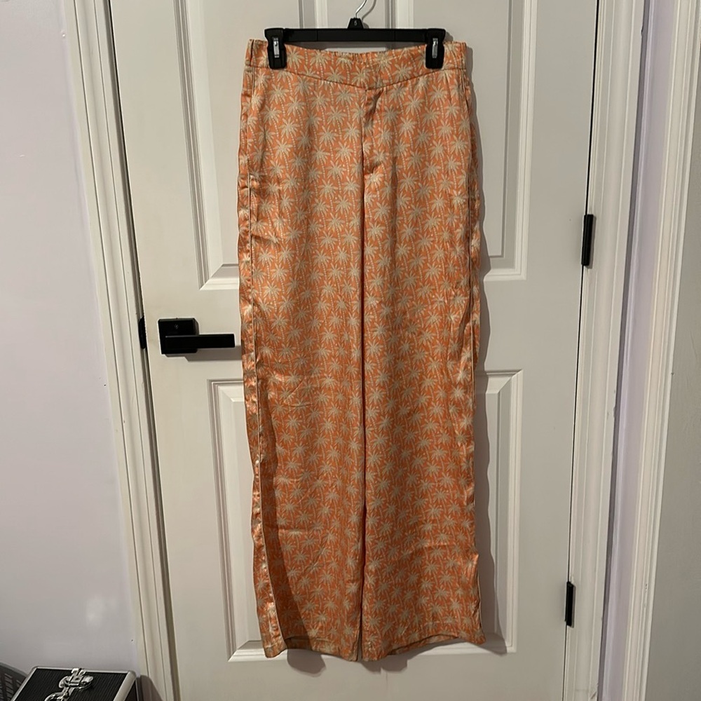 Zara Satin Pajama Style Pants